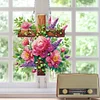 Acryl Kreuz Blume - 5d DIY Handwerk Anhänger