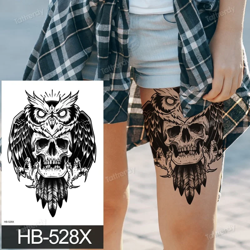 Waterproof Temporary Tattoo Sticker Butterfly Flower Wing Fake Tatto Big Tatoo Tatouage Temporaire Back Chest For Women Girl