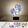 Unicorn Diamond Painting Night Light Diamond Art Lamp Home Decoration (B)