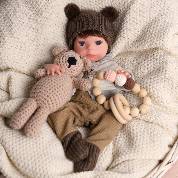 Babeside Fido 12" Realistic Silicone Quiet Baby Little Infant Girl Building Lovely Memories