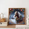 Diamond Painting-5D Full Round Drill Xmas Horse(40*40 CM)