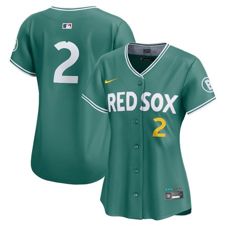 Women's Boston Red Sox #2 Alex Bregman  Green 2025 City Connect Limited Player Jersey