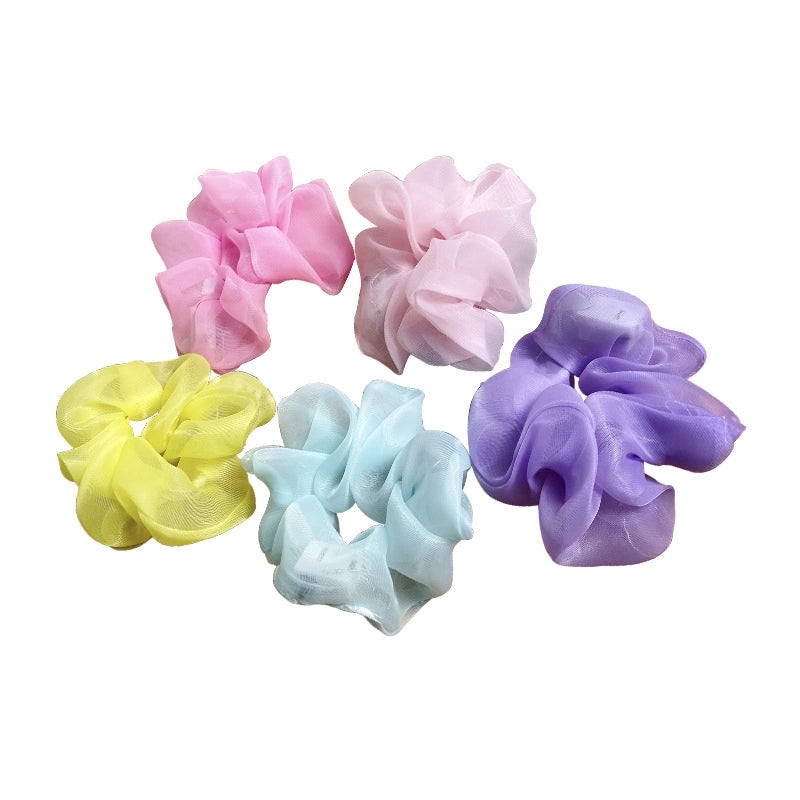 Women’s Minimalist Korean Style Geometric Solid Color Polyester Hair Tie