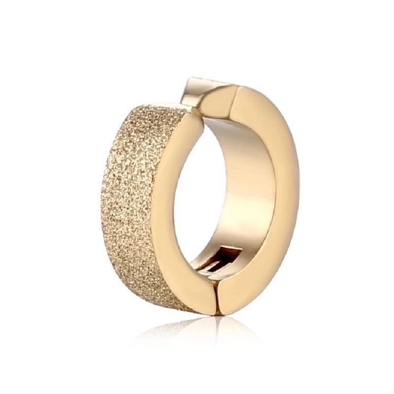 Punk Geometric Titanium Steel Plating Ear Clips 1 Piece