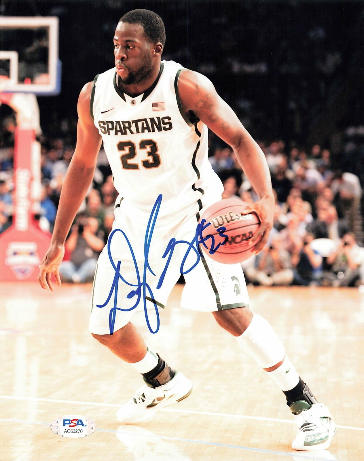 Draymond Green signed 8x10 Photo Poster painting PSA/DNA Michigan State Autographed Warriors