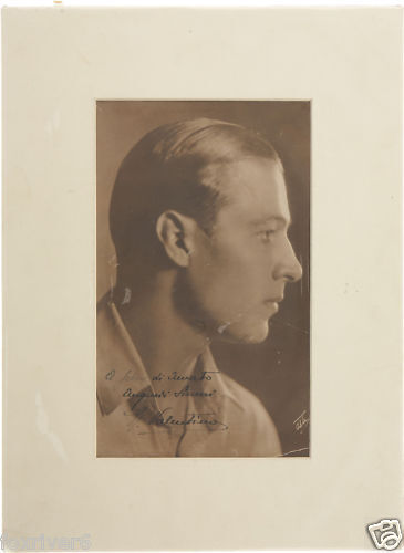 RUDOLPH VALENTINO Signed Photo Poster paintinggraph - Silent Film Actor - Preprint