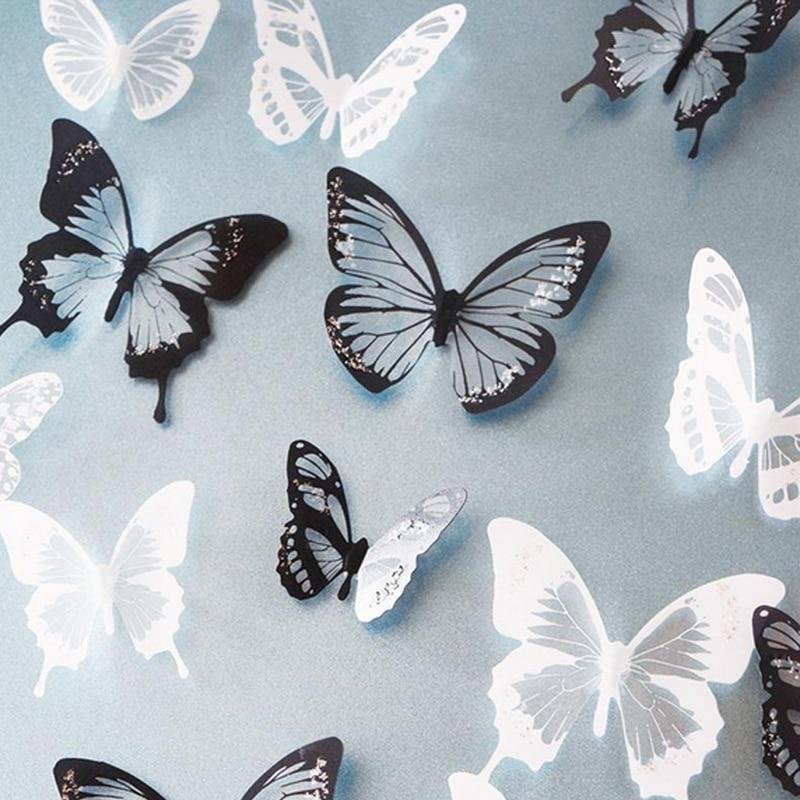 3d Butterfly Wall Sticker Beautiful Art Decals Home Decoration Wall Stickers