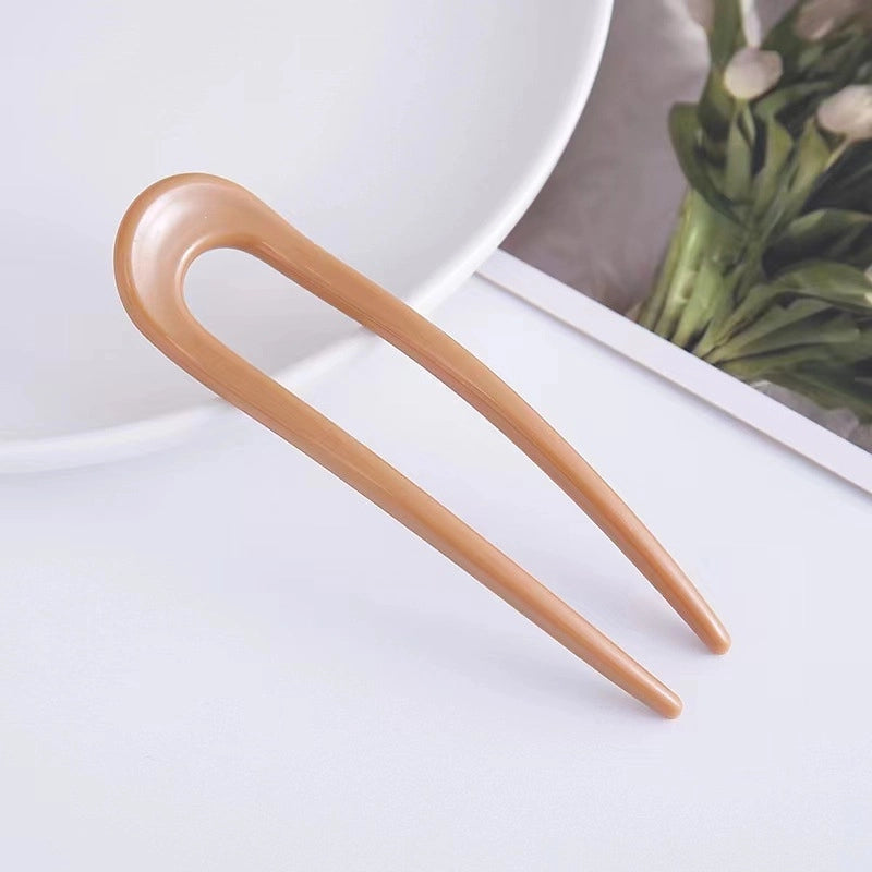 U-shaped Hairpin Women’s High-end Antique Style New Chinese Style Hair Hair Hairpin Headwear Simple Modern Daily Fixed Hairpin