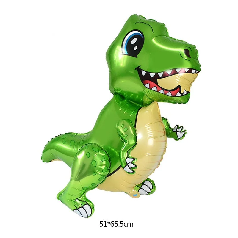 1Pc 4D Walking Dinosaur Foil Balloons Dinosaur Party Supplies Birthday Decoration Ballons Jungle Animal Part Supplies Globos