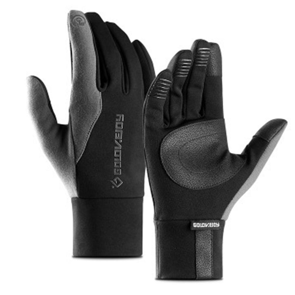 

Ski Gloves Winter Outdoor Running Sports Thermal Fleece Touchscreen Gloves, Grey, 501 Original