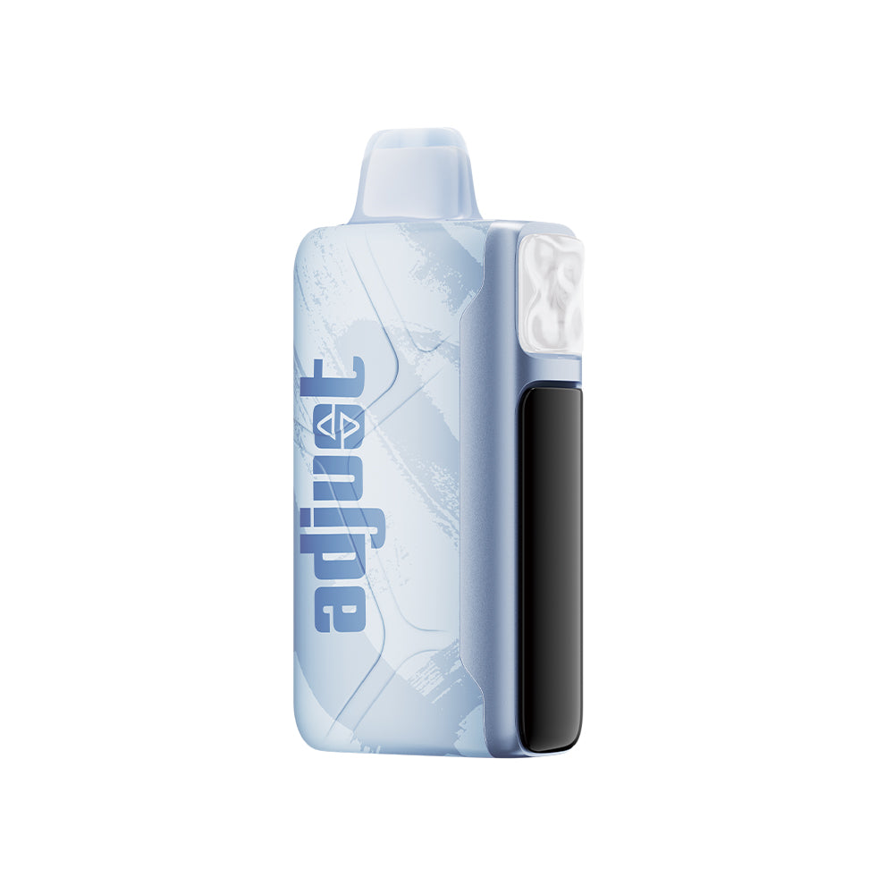 Adjust MySour disposable vape, Blue Razz Ice flavor, customizable