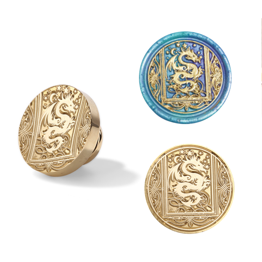 

30MM Star Flying Dragon Sealing Wax Stamp Head, 501 Original