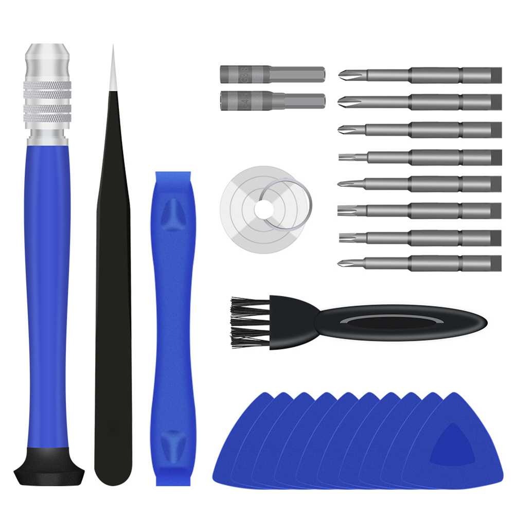 

25 in 1 Dismantling Tools Game Machine MGC Handle Screwdriver Drill Tools, Blue, 501 Original