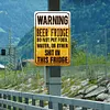 Beer fridge warning - Vintage Metal Signs - 20*30cm/30*40cm - Warning
