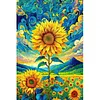 Diamond Painting -DIY Round Drill Sunflower(40x60cm)