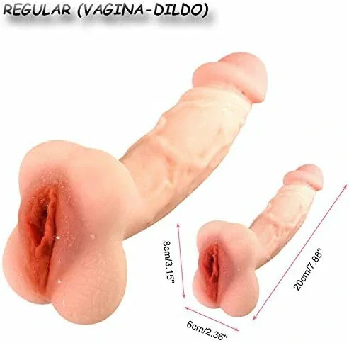2 in 1 Design Realistic Dildo Pocket Pussy Tight Channels Soft Realistic Dildo for Women Men,Adult Sex Pocket Pussy Masturbator Love Toy