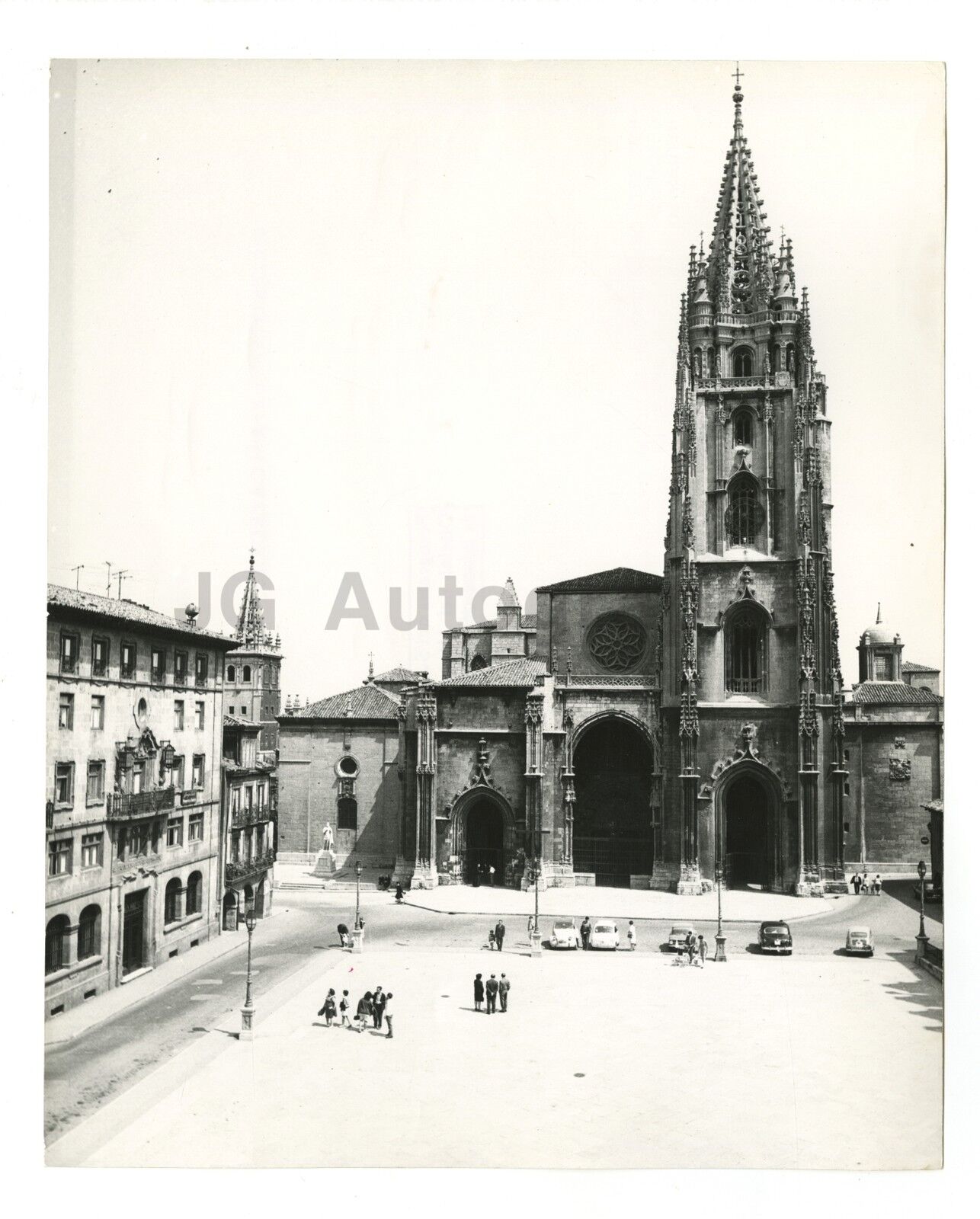 Italian Architecture, The Oviedo Cathedral - Vintage 8x10 Photo Poster paintinggraph