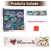 Diamond Painting -DIY Round Drill Colorful Flowers(40x40cm)