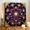 DIY Pearl Painting Purple Mandala for Home Decor with Frame(30*30cm)