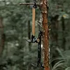 Camping Tent Staple Hammer Aluminum Alloy Hammer for Hiking Gardening (Black)