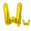 20PCS English Letters 16" Aluminum Film Golden Silver Rose Gold Balloons Birthday Party Decor