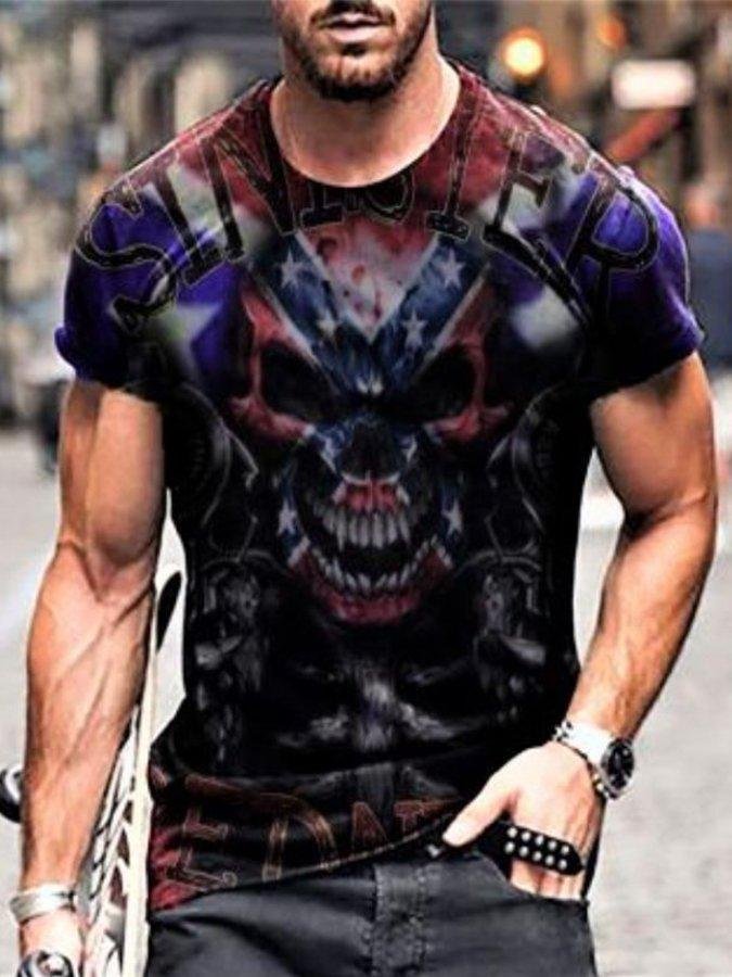 Casual Printed Short Sleeve Tops