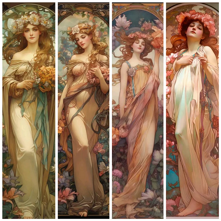 Religious Goddess 60*50CM(Canvas) Full Round Drill Diamond Painting gbfke
