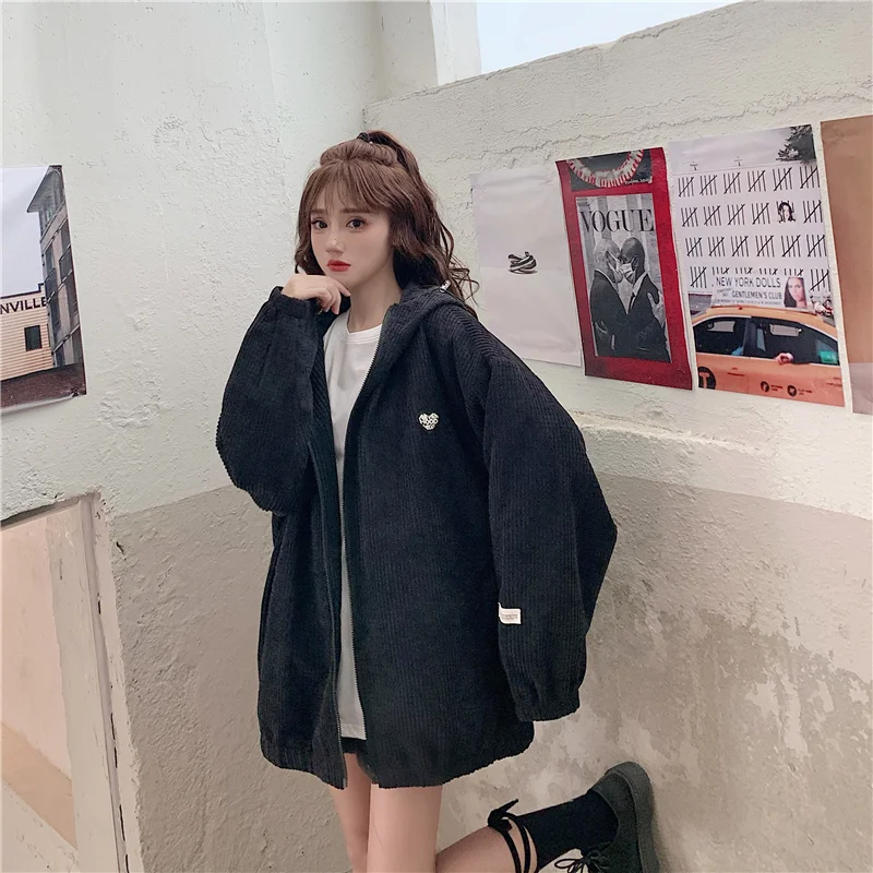 WAFFLE OVERSIZED HOODED JACKET