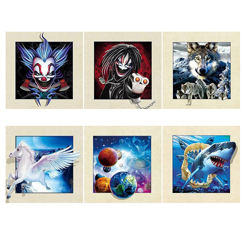 

3D Frame Cartoon - Round Drill Diamond Painting - 40*40CM, 02, 501 Original