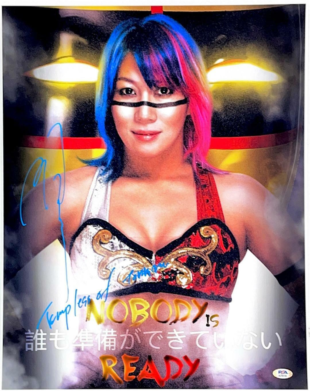 WWE ASUKA HAND SIGNED AUTOGRAPHED 16X20 Photo Poster painting WITH PROOF AND PSA DNA COA 2