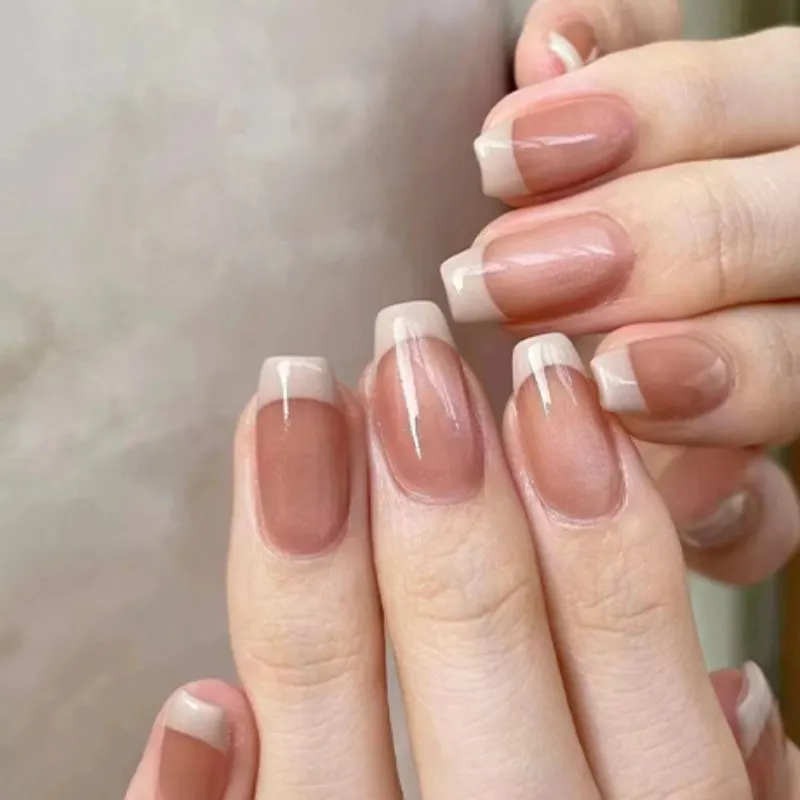 Churchf Churchf French Fake Nails Wear Nail Removable Nail Piece Wear Nail Piece 24 Pieces