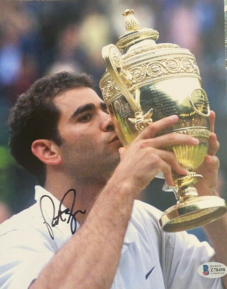 Pete Sampras signed autographed 8x10 Photo Poster painting Rare Tennis Wimbledon Beckett COA