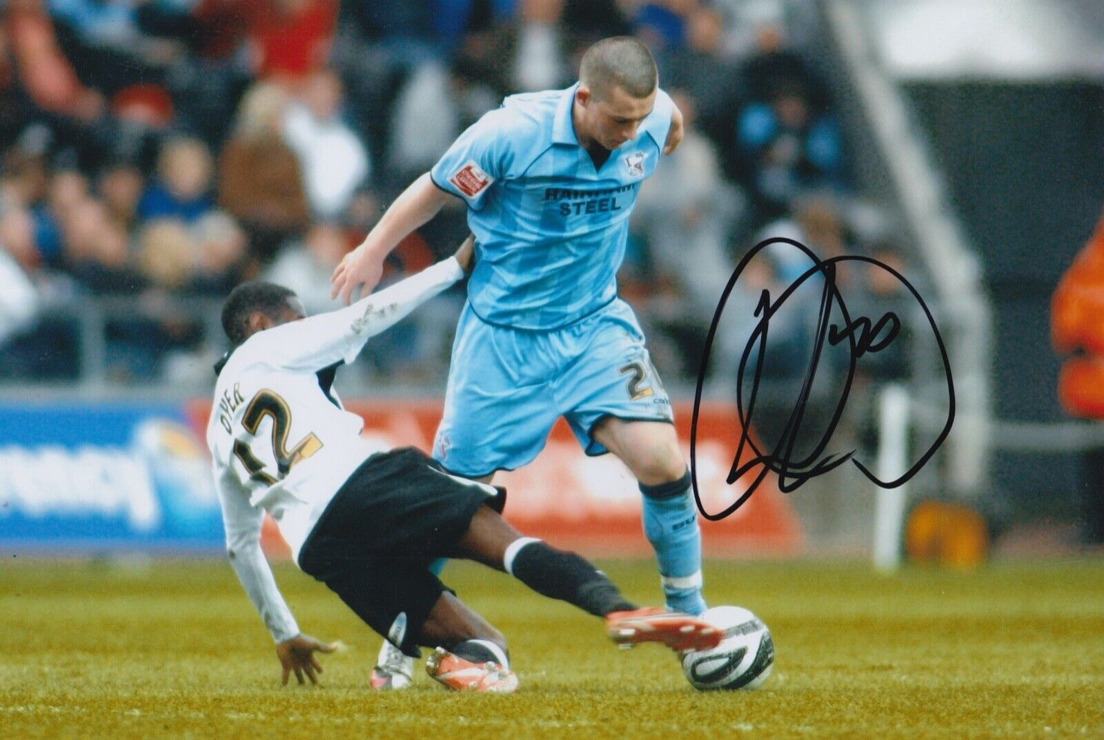 Donal McDermott Hand Signed 12x8 Photo Poster painting - Scunthorpe United Football Autograph 2.