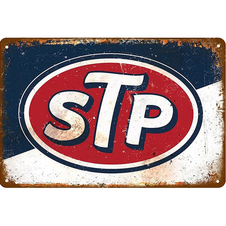 STP - Vintage Tin Signs/Wooden Signs - 7.9x11.8in & 11.8x15.7in