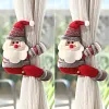 Christmas Decorations, Santa Claus Curtain Hooks, Small Hanging Ornaments for Shops and Malls