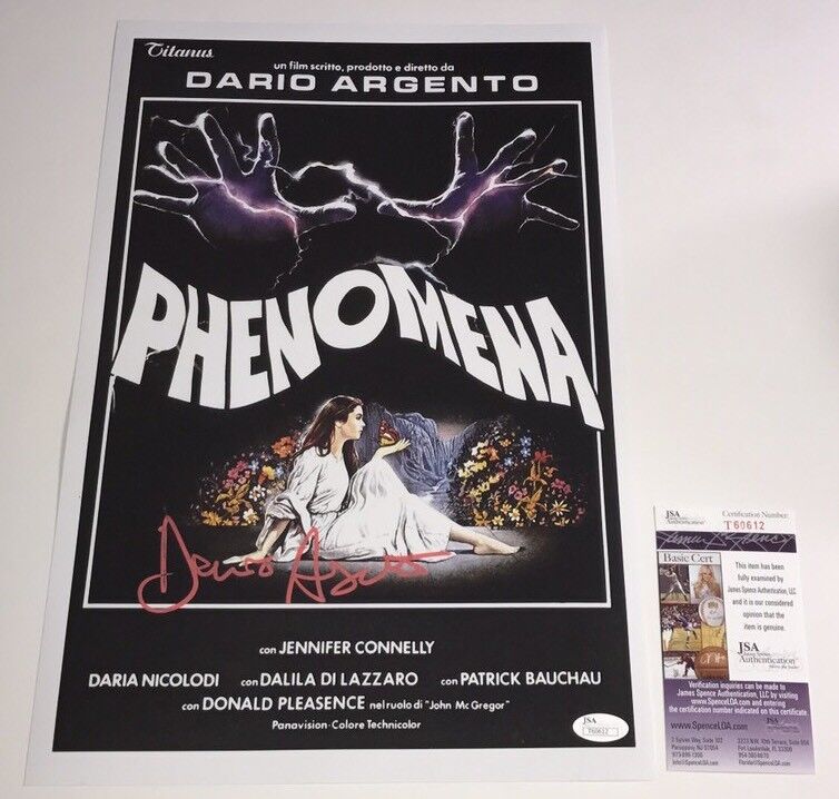 DARIO ARGENTO Signed PHENOMENA 11x17 Photo Poster painting IN PERSON Autograph PROOF JSA COA