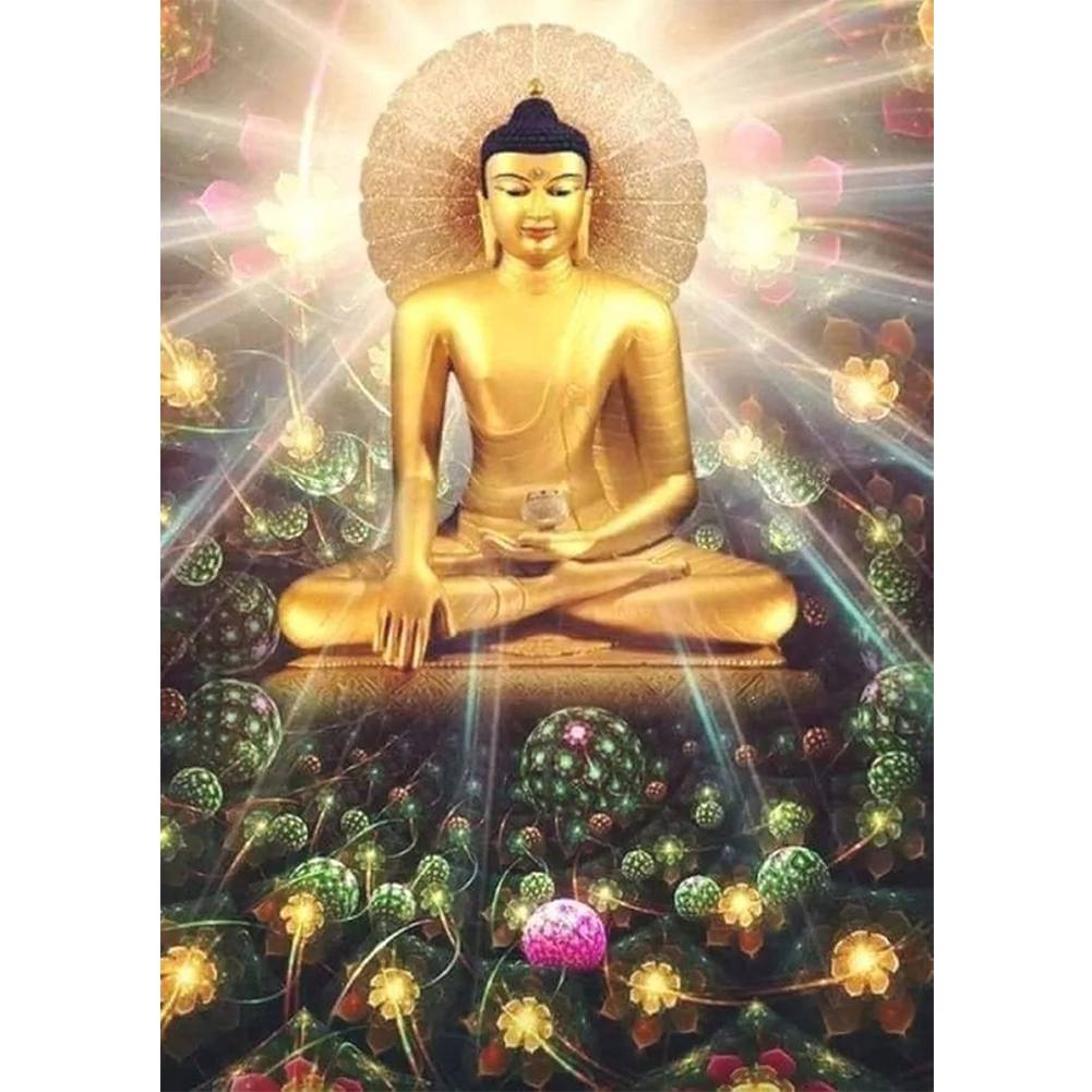 

30*40CM - Square Drill Diamond Painting - Buddha, 501 Original