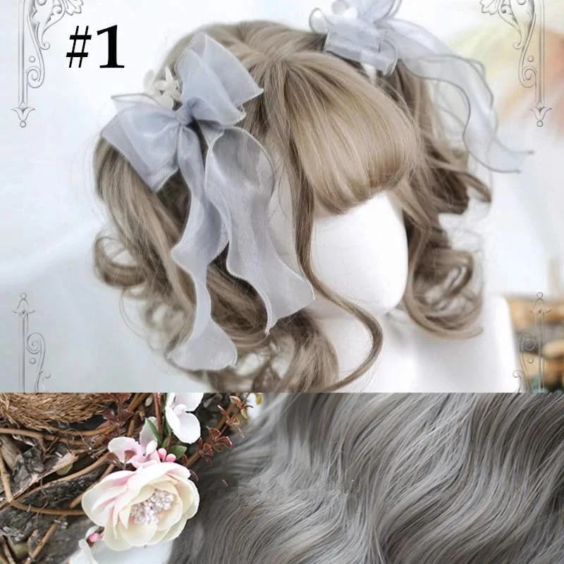 Lolita Cosplay Short Curl Wig SP14948