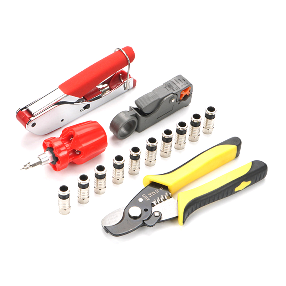 

Stripping Plier Wire Stripper Coaxial Cable Cutting Clamp Crimping Tool Set, 501 Original