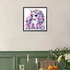 Diamond Painting -DIY Full Square Drill Black White Unicorn(35x35cm)