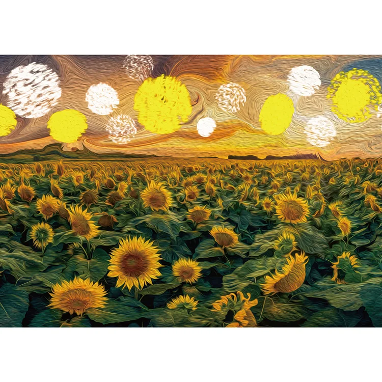 Ericpuzzle™ Ericpuzzle™Sunflower Garden Wooden  Puzzle