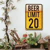 Beer Limit 20 - Metal Tin Signs(8*12Inch/12*16Inch) - Bar