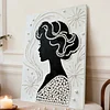 DIY Pearl Painting Elegant Girl for Home Decor with Frame(30x40cm)