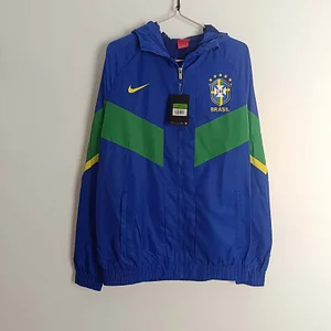 2025 Brazil Windbreaker blue Football Shirt 1:1 Thai Quality