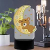 Led Light Moon Bear Night Lamp Ornement