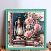Pink Flowers And Lights-11CT Stamped Cross Stitch 45*45cm/17.72*17.72in tapestrymarket