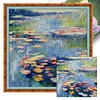 Monet'S Water Lilies-14CT Stamped Cross Stitch Egyptian Cotton 74*74cm/29.13*29.13in (Big Size) tapestrymarket