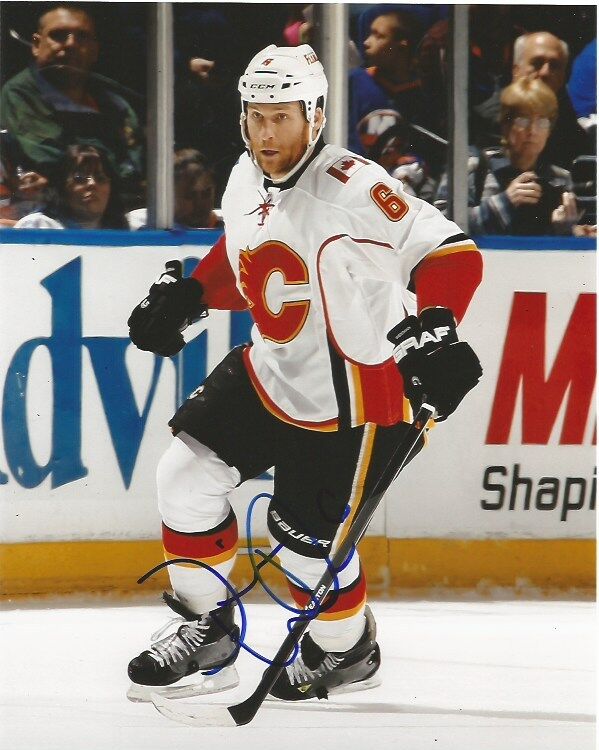 Calgary Flames Dennis Wideman Autographed Signed 8x10 Photo Poster painting COA C