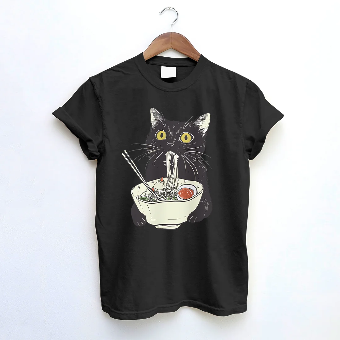 Kawaii Ramen Cat T-shirt