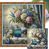 Flower Vase-14CT Stamped Cross Stitch 40*40cm tapestrymarket